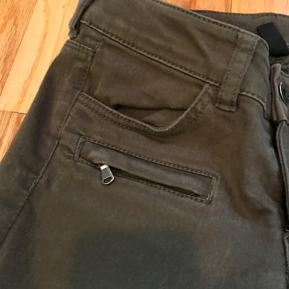 Army green military style jeans - Picture 3 of 5